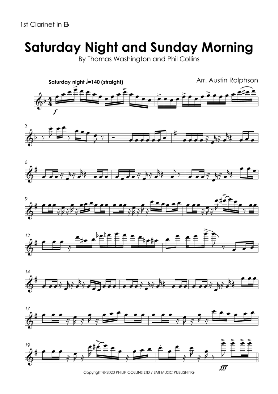 Saturday Night And Sunday Morning Woodwind Ensemble scores gallery preview page 3