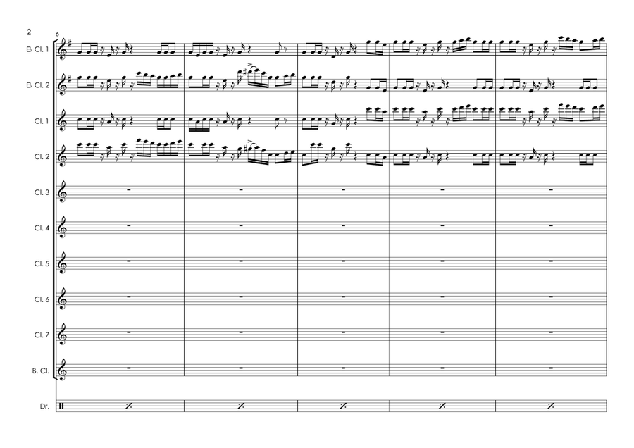 Saturday Night And Sunday Morning Woodwind Ensemble scores gallery preview page 6