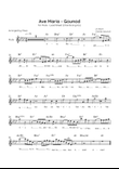 Ave Maria (Gounod) - Flute in Ab Major - Beginner/Easy Lead Sheet