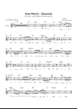 Ave Maria (Gounod) - Flute in G Major - Beginner/Easy Lead Sheet
