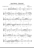 Ave Maria (Gounod) - Soprano Sax in F Major - Beginner/Easy Lead Sheet