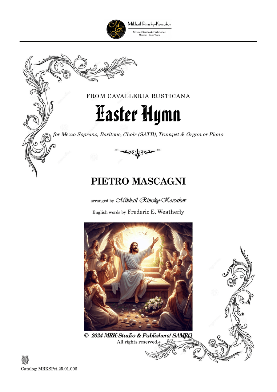 Easter Hymn from 'Cavalleria Rusticana' Piano, Vocal scores gallery preview page 1