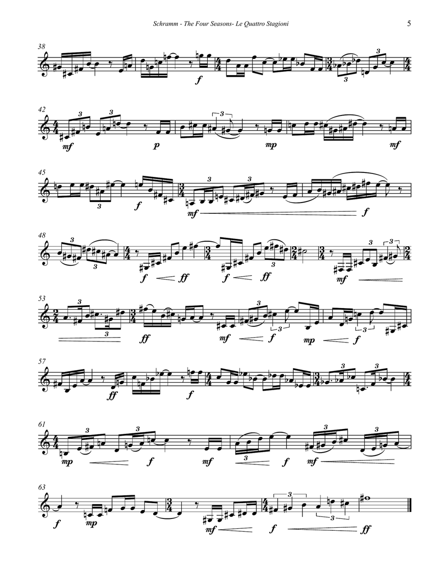 The Four Seasons Suite for Flugelhorn Cornet scores gallery preview page 5