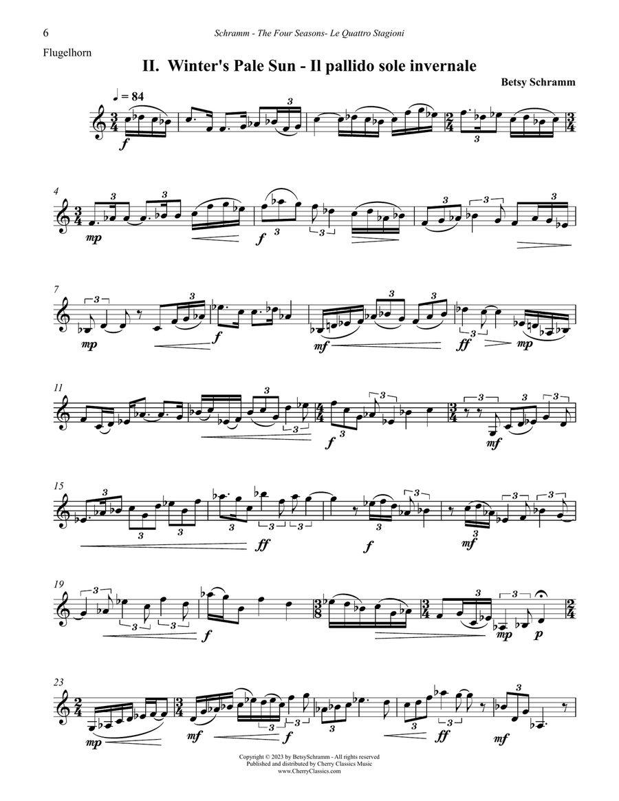 The Four Seasons Suite for Flugelhorn Cornet scores gallery preview page 6