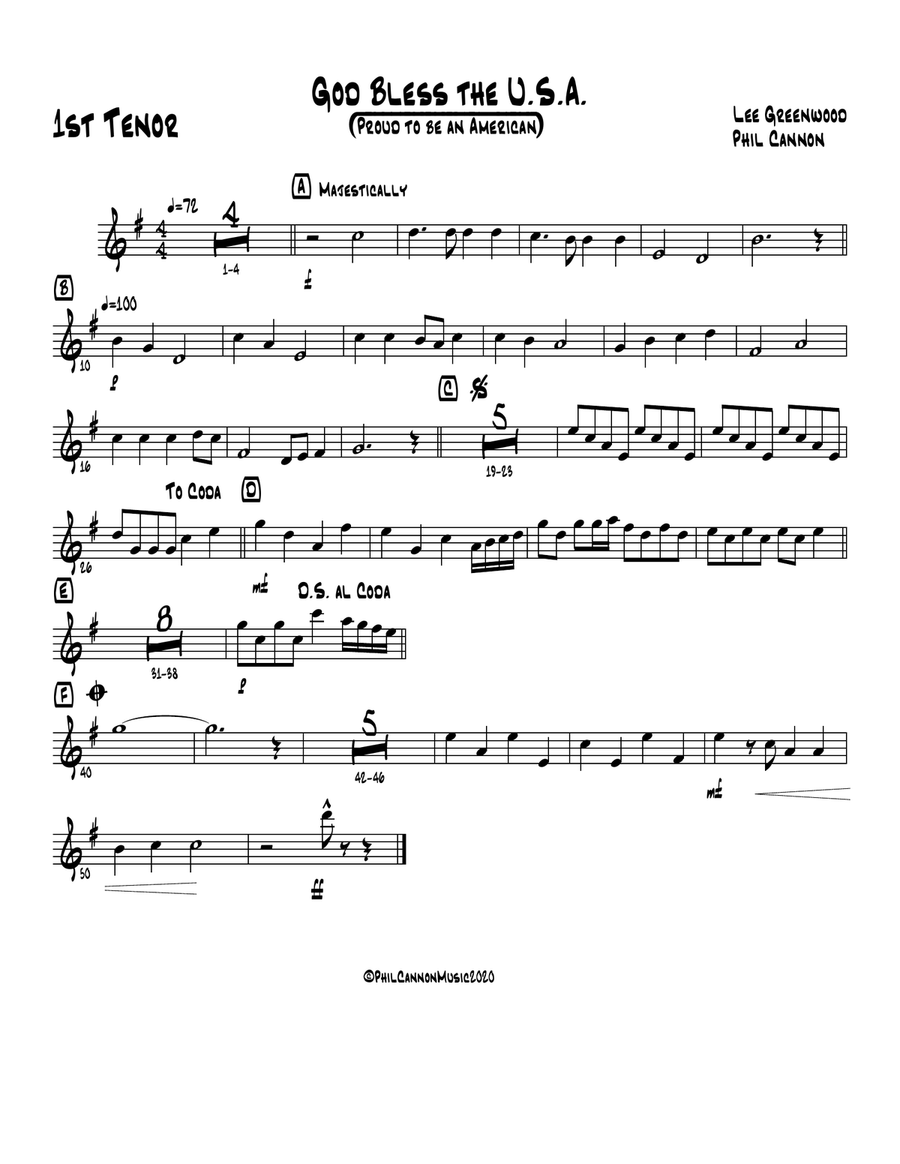 God Bless The U.s.a. God Bless The U.s.a. Jazz Ensemble scores gallery preview page 2