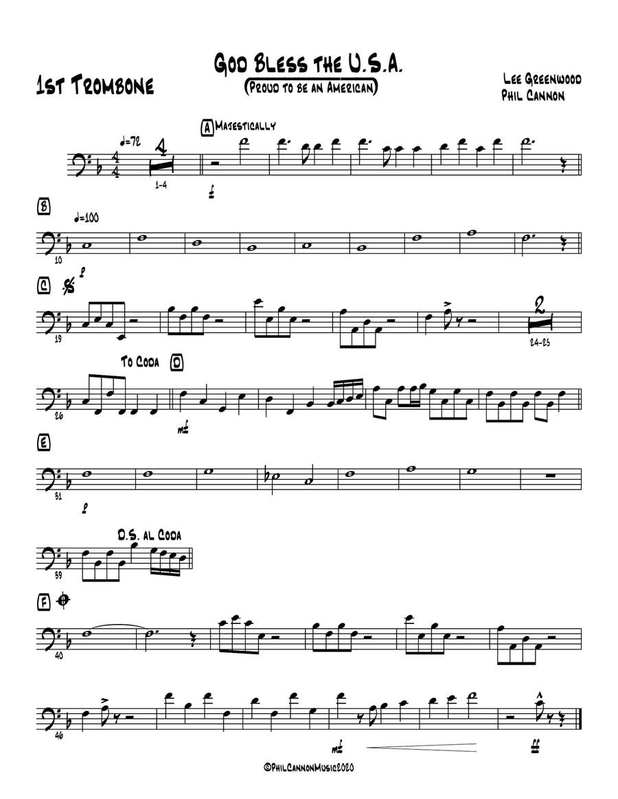 God Bless The U.s.a. God Bless The U.s.a. Jazz Ensemble scores gallery preview page 3