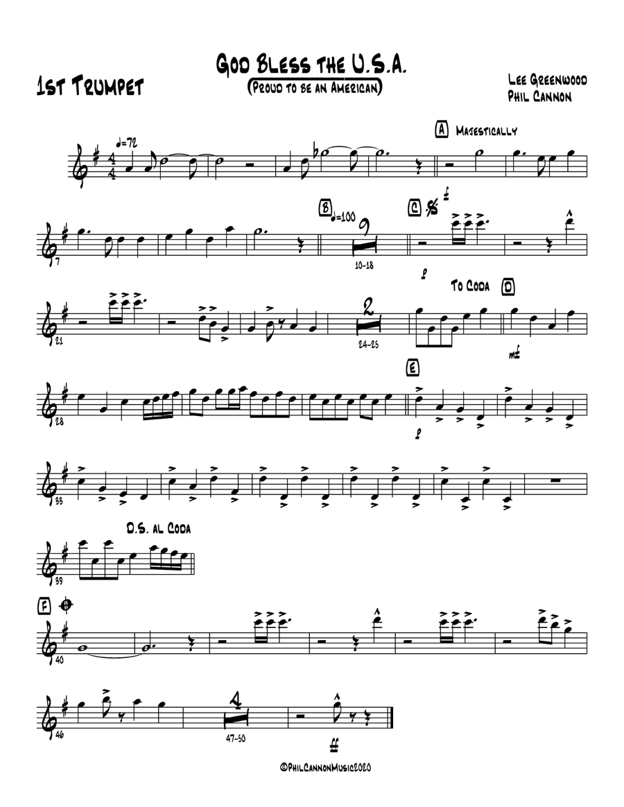 God Bless The U.s.a. God Bless The U.s.a. Jazz Ensemble scores gallery preview page 4