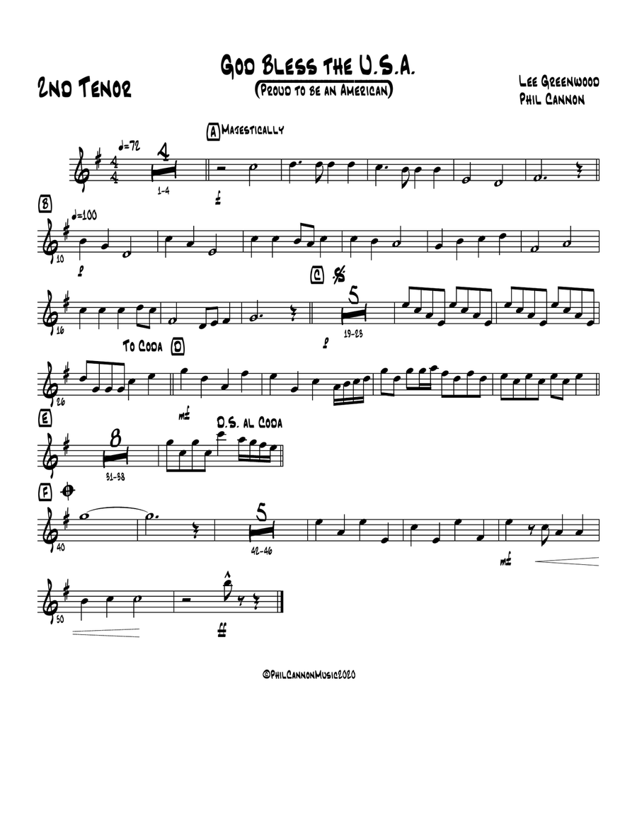 God Bless The U.s.a. God Bless The U.s.a. Jazz Ensemble scores gallery preview page 6