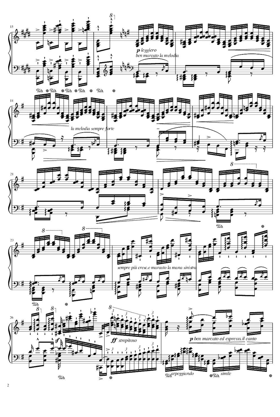 Transcendental Etudes after Paganini No.4 - Franz Liszt Piano Method scores gallery preview page 2