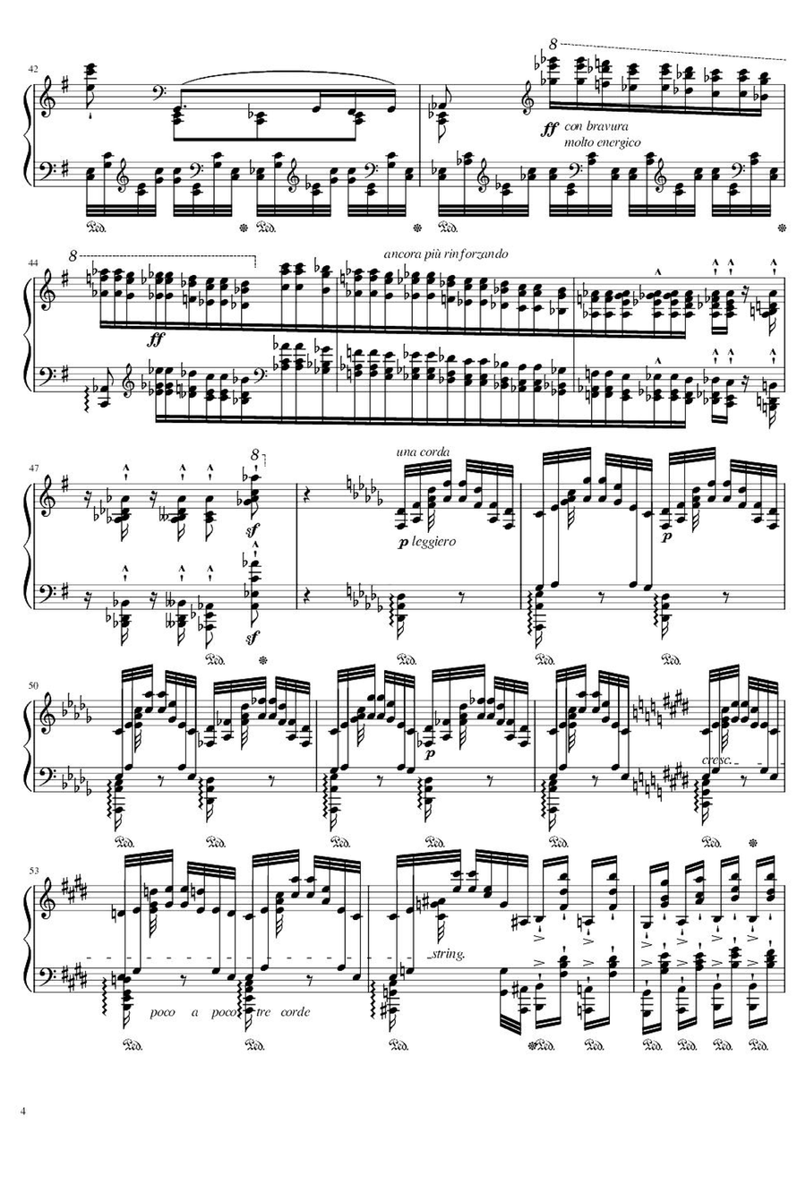 Transcendental Etudes after Paganini No.4 - Franz Liszt Piano Method scores gallery preview page 4