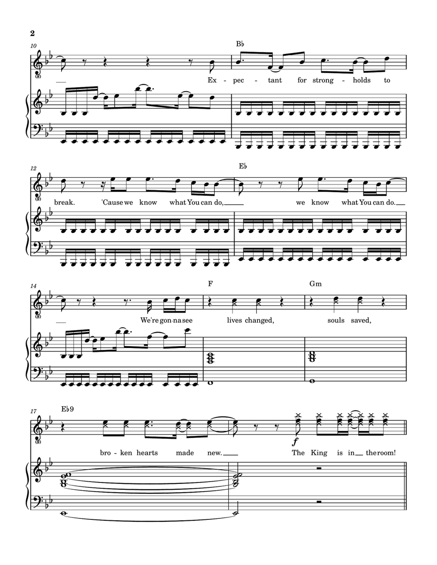 The King Is In The Room The King Is In The Room Piano, Vocal scores gallery preview page 3