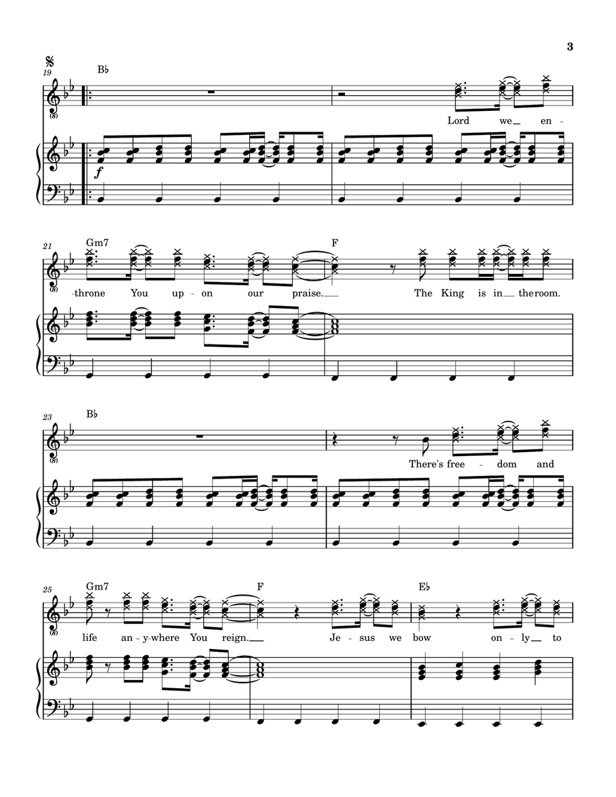 The King Is In The Room The King Is In The Room Piano, Vocal scores gallery preview page 4