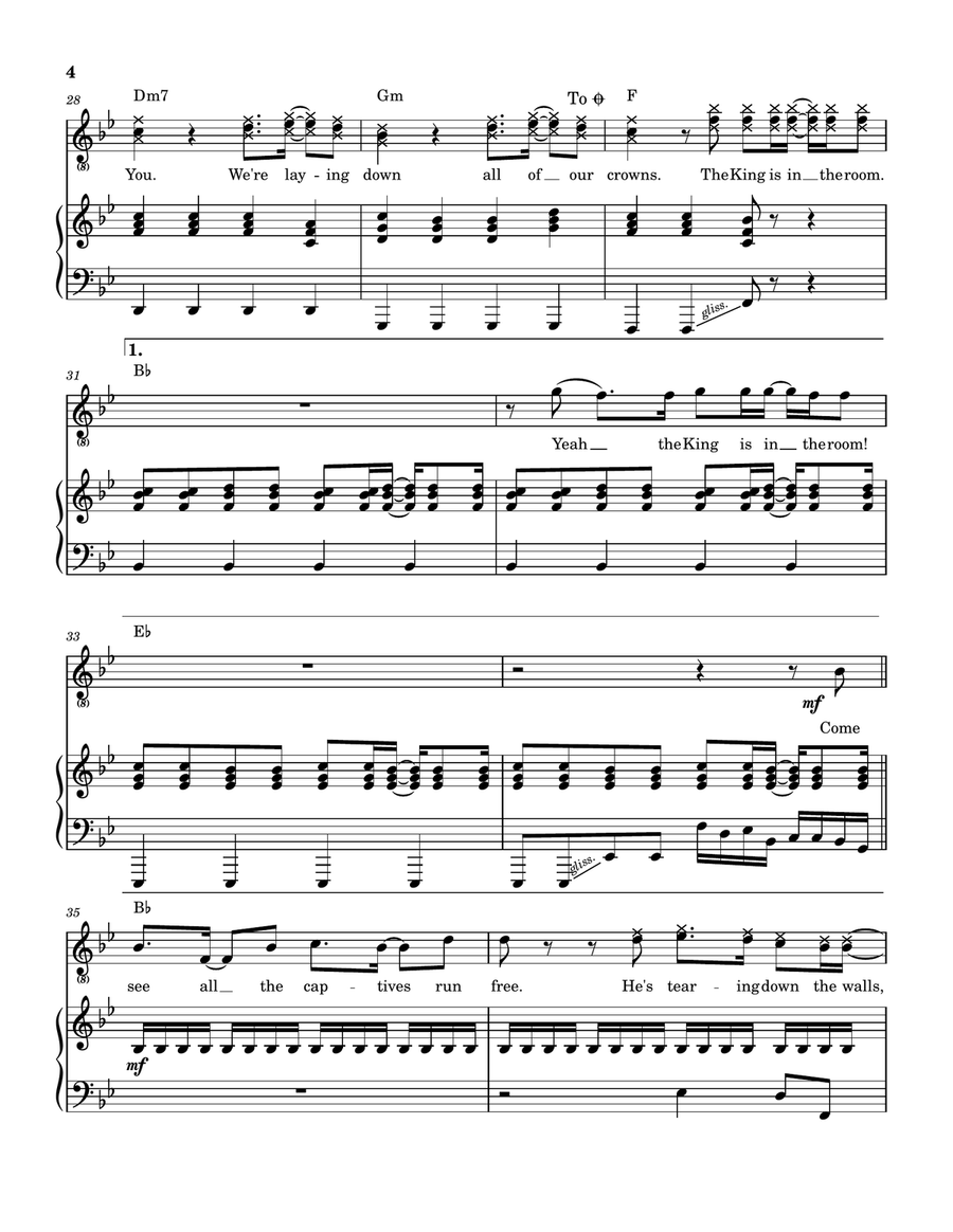 The King Is In The Room The King Is In The Room Piano, Vocal scores gallery preview page 5