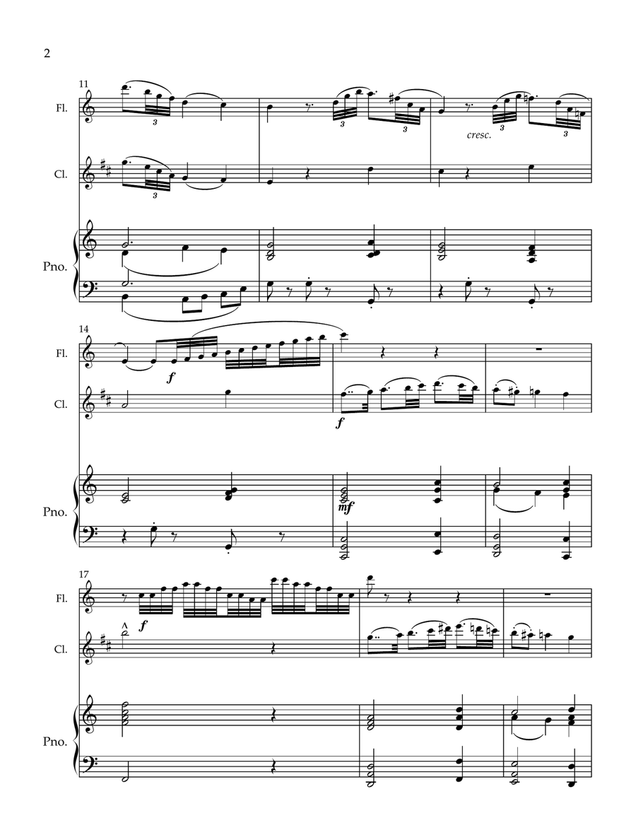 Odelette Odelette Clarinet Duet scores gallery preview page 2