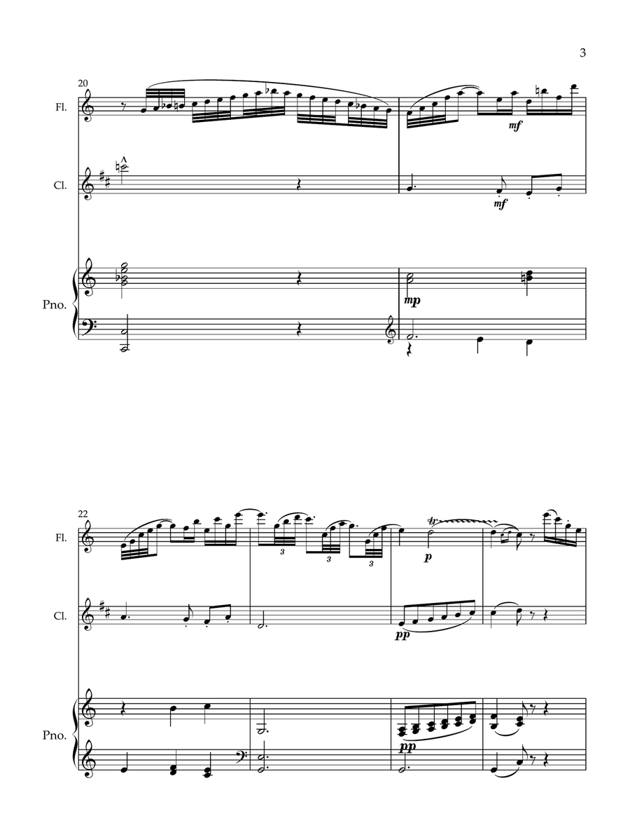 Odelette Odelette Clarinet Duet scores gallery preview page 3