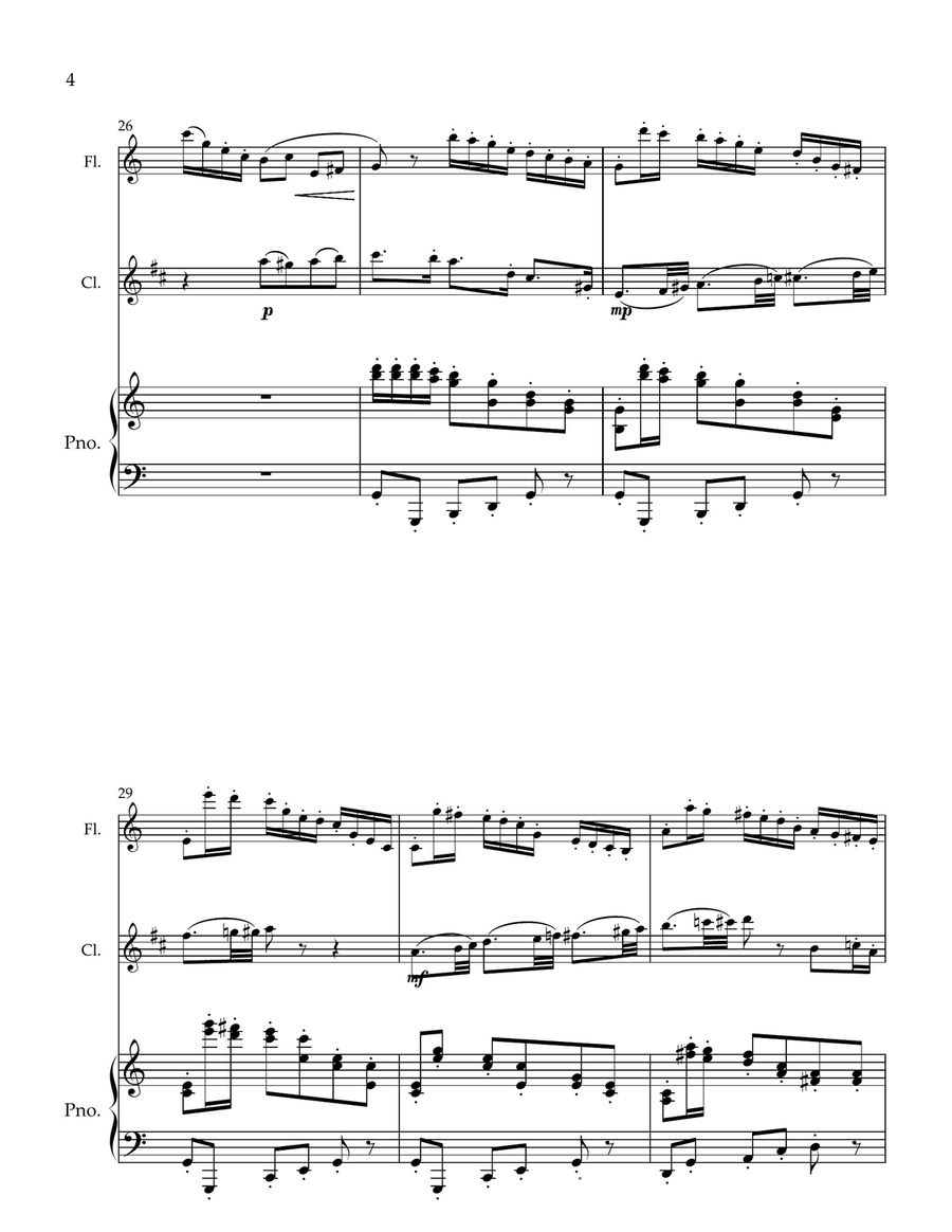 Odelette Odelette Clarinet Duet scores gallery preview page 4