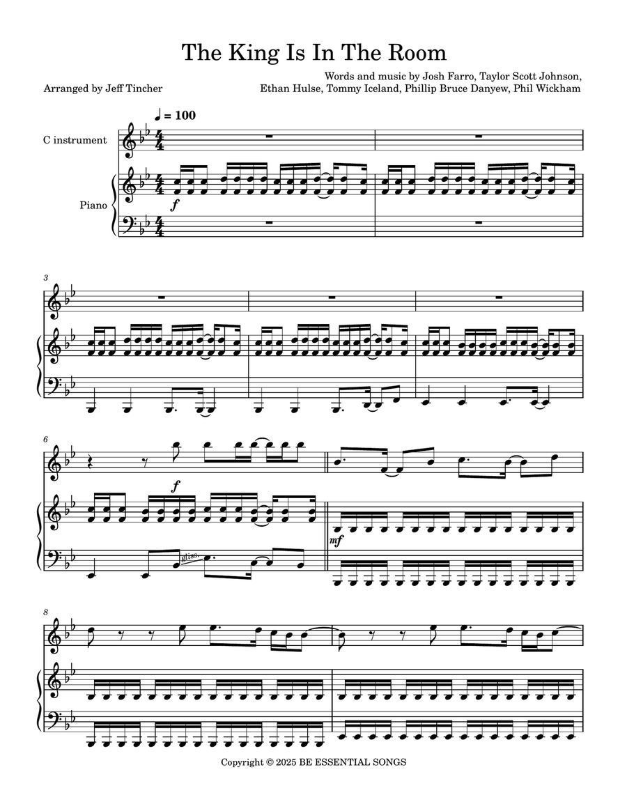 The King Is In The Room Flute scores gallery preview page 2