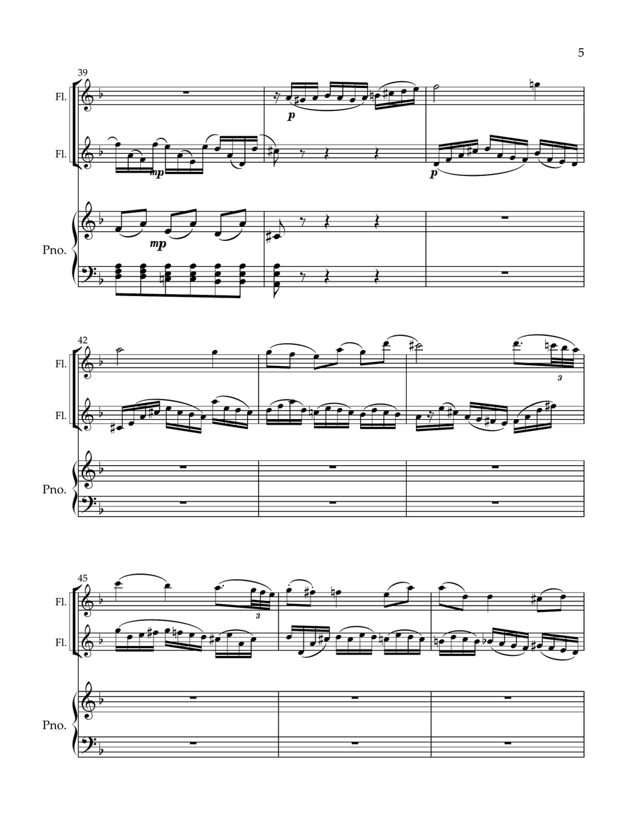 Odelette Odelette Flute Duet scores gallery preview page 5
