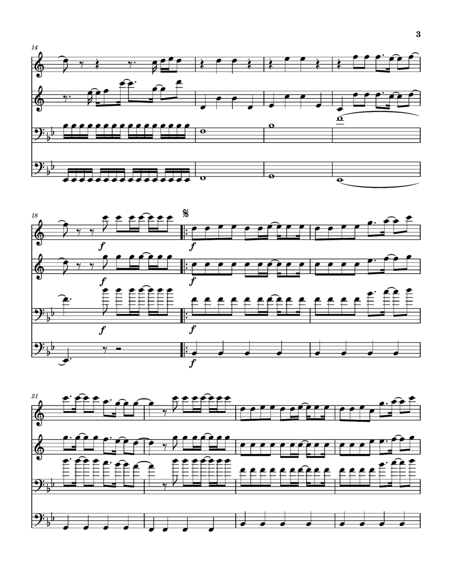 The King Is In The Room Woodwind Quartet scores gallery preview page 4