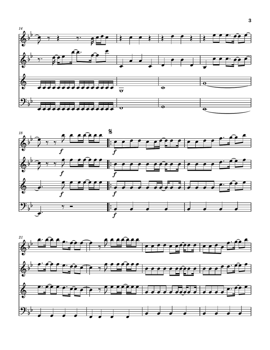 The King Is In The Room Woodwind Quartet scores gallery preview page 4