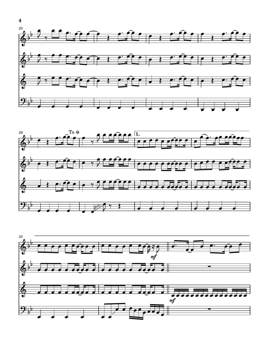 The King Is In The Room Woodwind Quartet scores gallery preview page 5