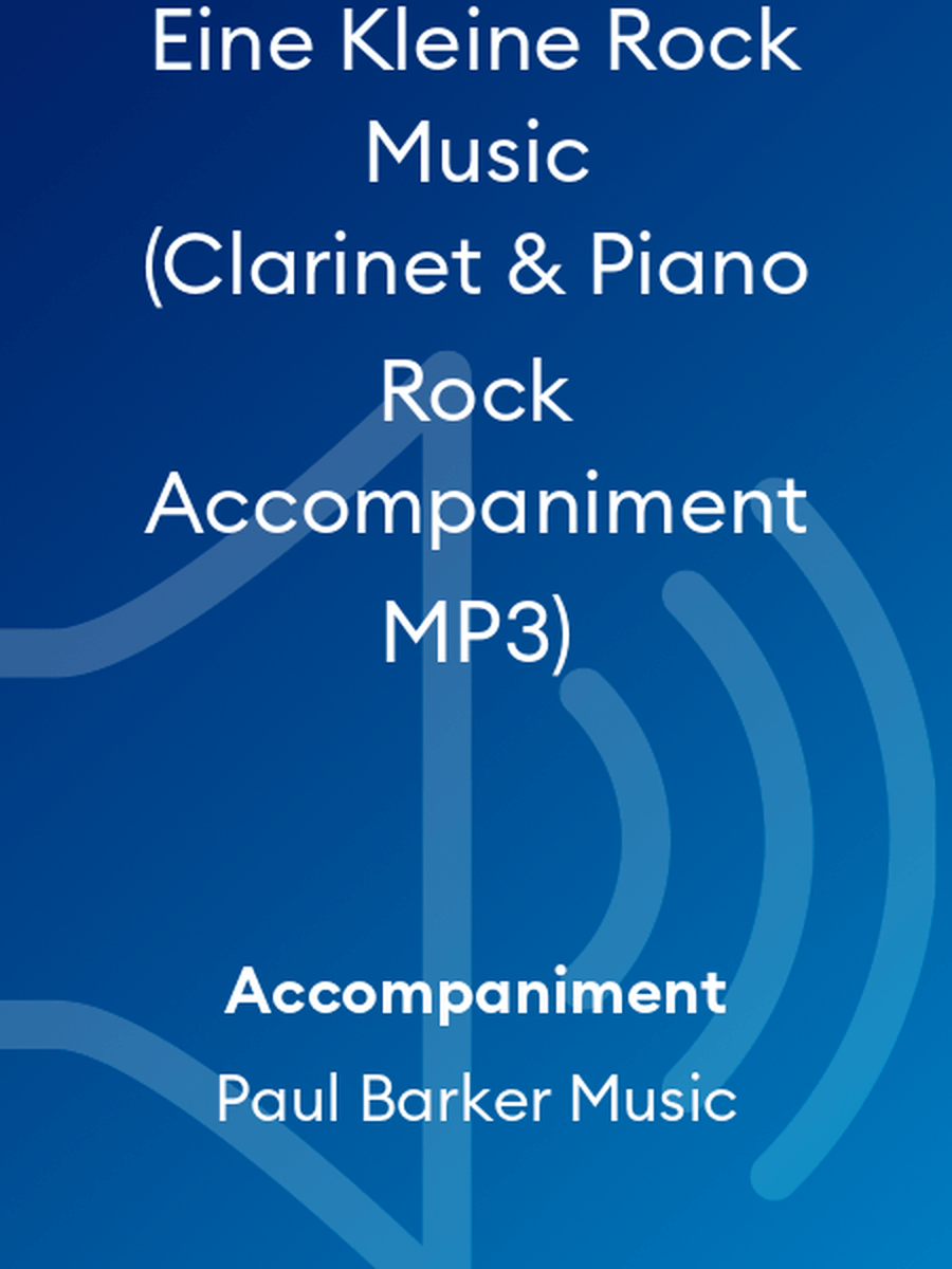 Eine Kleine Rock Music (Clarinet & Piano Rock Accompaniment MP3) Clarinet scores gallery preview page 1