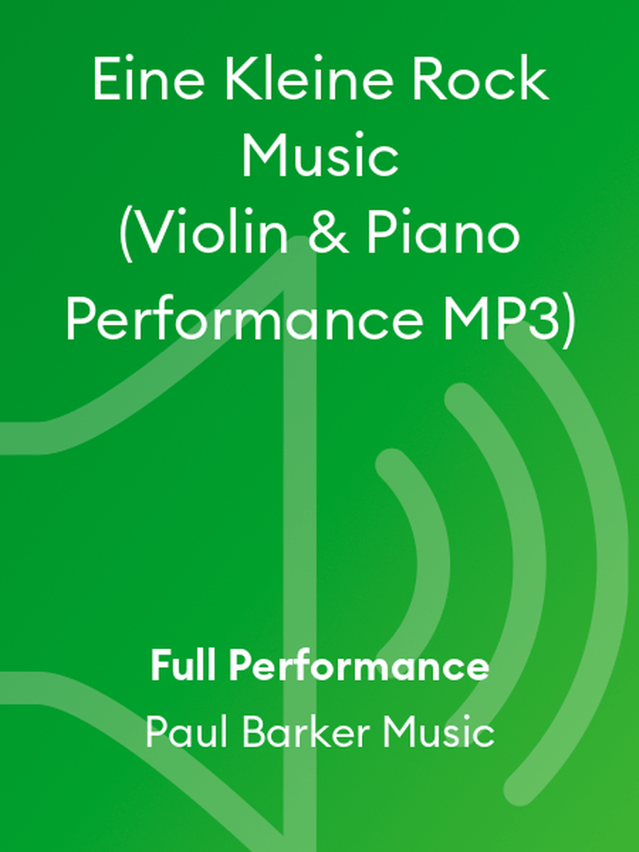 Eine Kleine Rock Music (Violin & Piano Performance MP3) Violin Solo scores gallery preview page 1