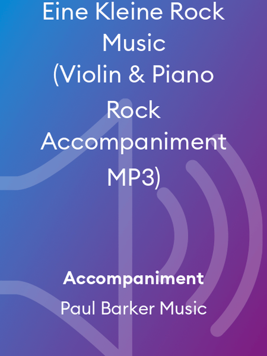 Eine Kleine Rock Music (Violin & Piano Rock Accompaniment MP3) Violin scores gallery preview page 1