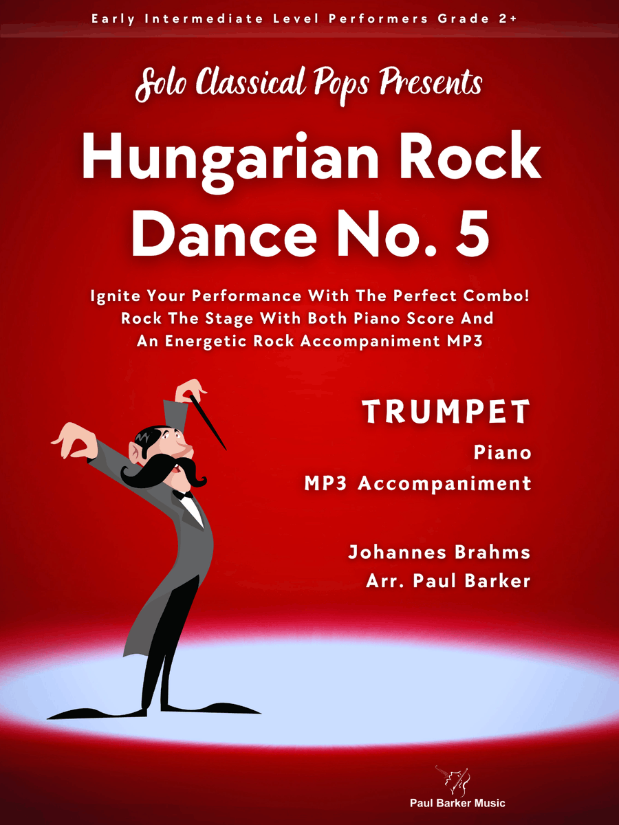 Hungarian Rock Dance No. 5 (Trumpet & Piano) B-Flat Trumpet scores gallery preview page 1