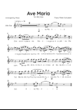 Ave Maria (Schubert) - Alto Sax in B Major - Lyrics