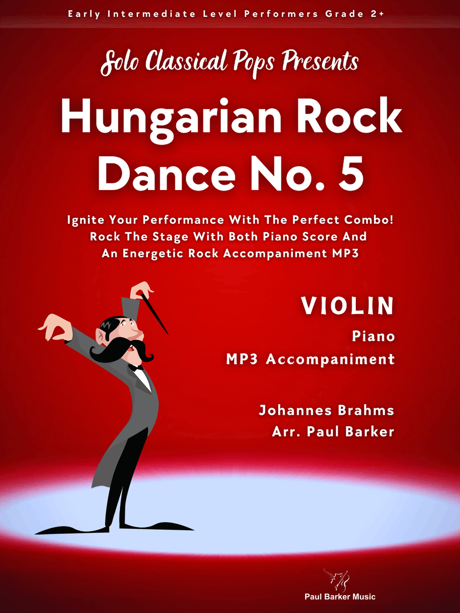 Hungarian Rock Dance No. 5 (Violin & Piano) Violin Solo scores gallery preview page 1