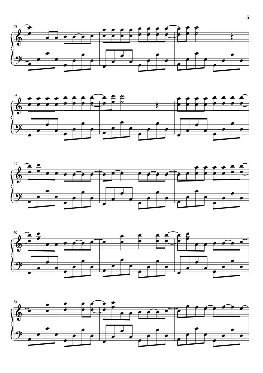Don't Fear The Reaper Don't Fear The Reaper Piano Solo scores gallery preview page 5