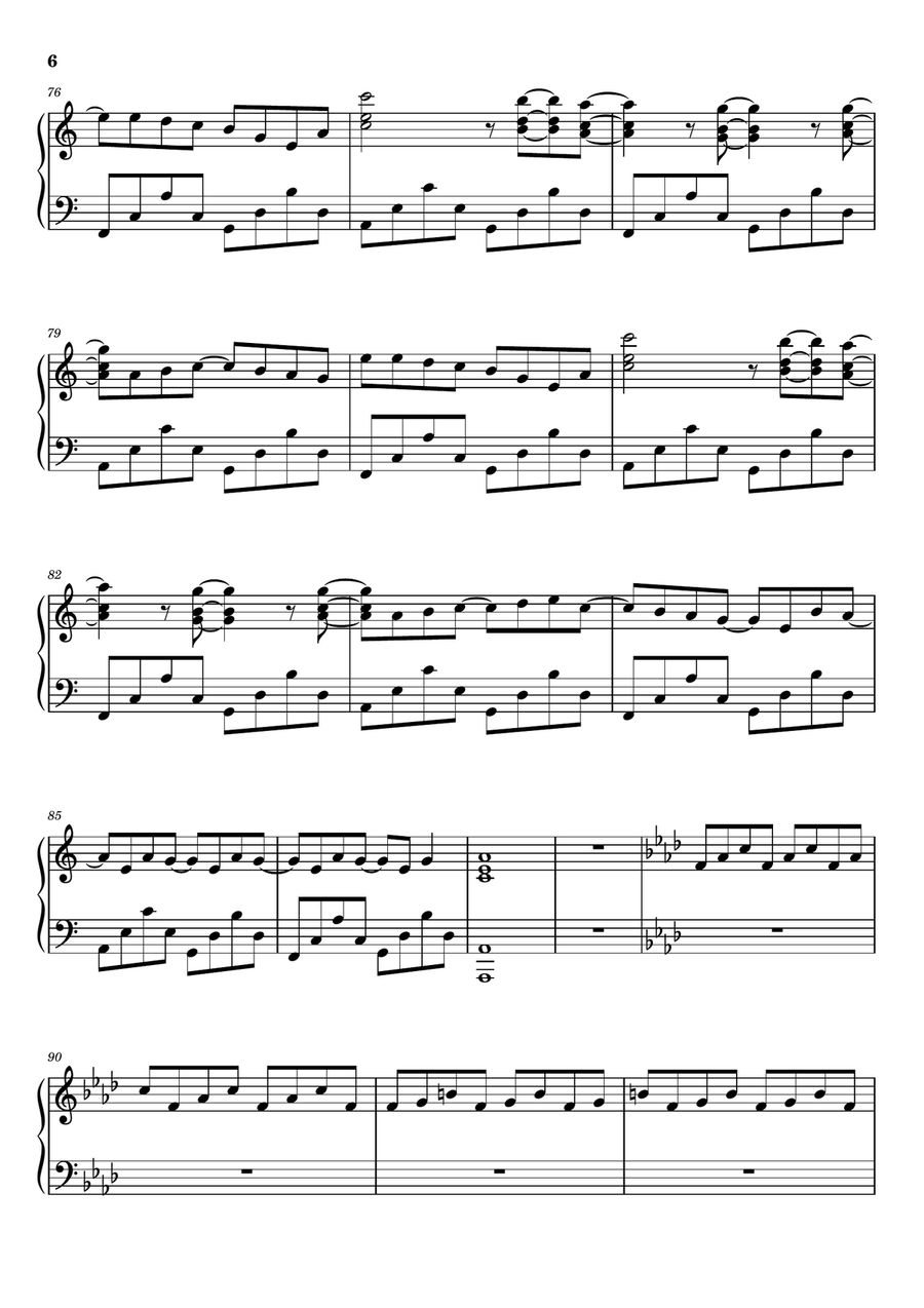 Don't Fear The Reaper Don't Fear The Reaper Piano Solo scores gallery preview page 6