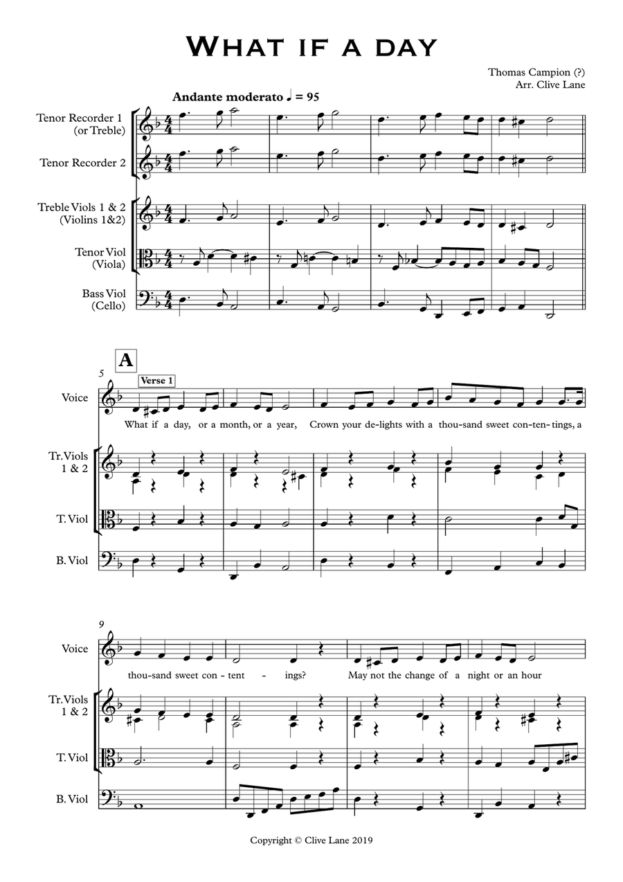 What if a day (for voice and ensemble) Small Ensemble scores gallery preview page 3