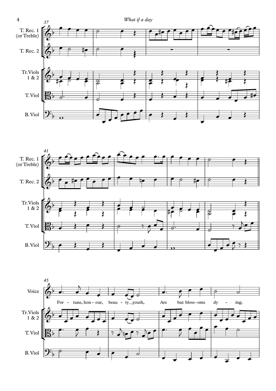 What if a day (for voice and ensemble) Small Ensemble scores gallery preview page 6