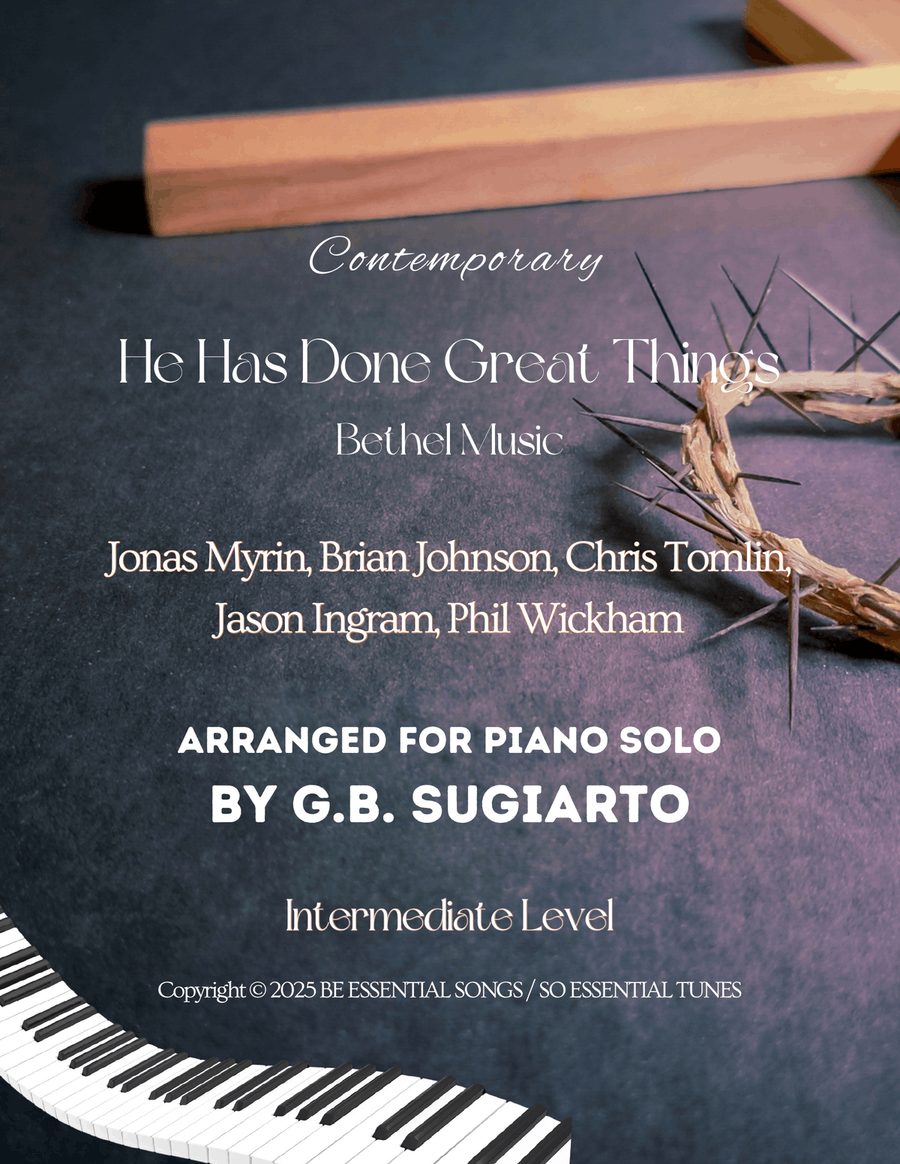 He Has Done Great Things He Has Done Great Things Piano Solo scores gallery preview page 1