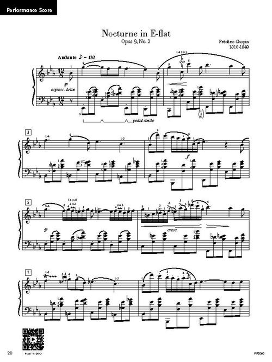 Chopin: Nocturne in E-flat Major, Op. 9 No. 2 Piano Method scores gallery preview page 7