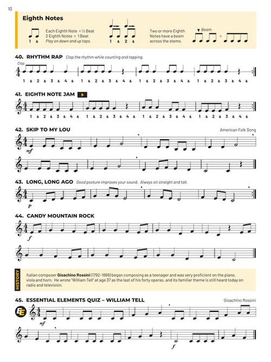 Essential Elements for Band – Bb Trumpet Book 1 with Online Resources Concert Band Methods scores gallery preview page 4