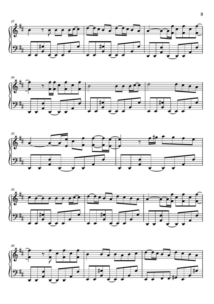 Messy Messy Piano Solo scores gallery preview page 3