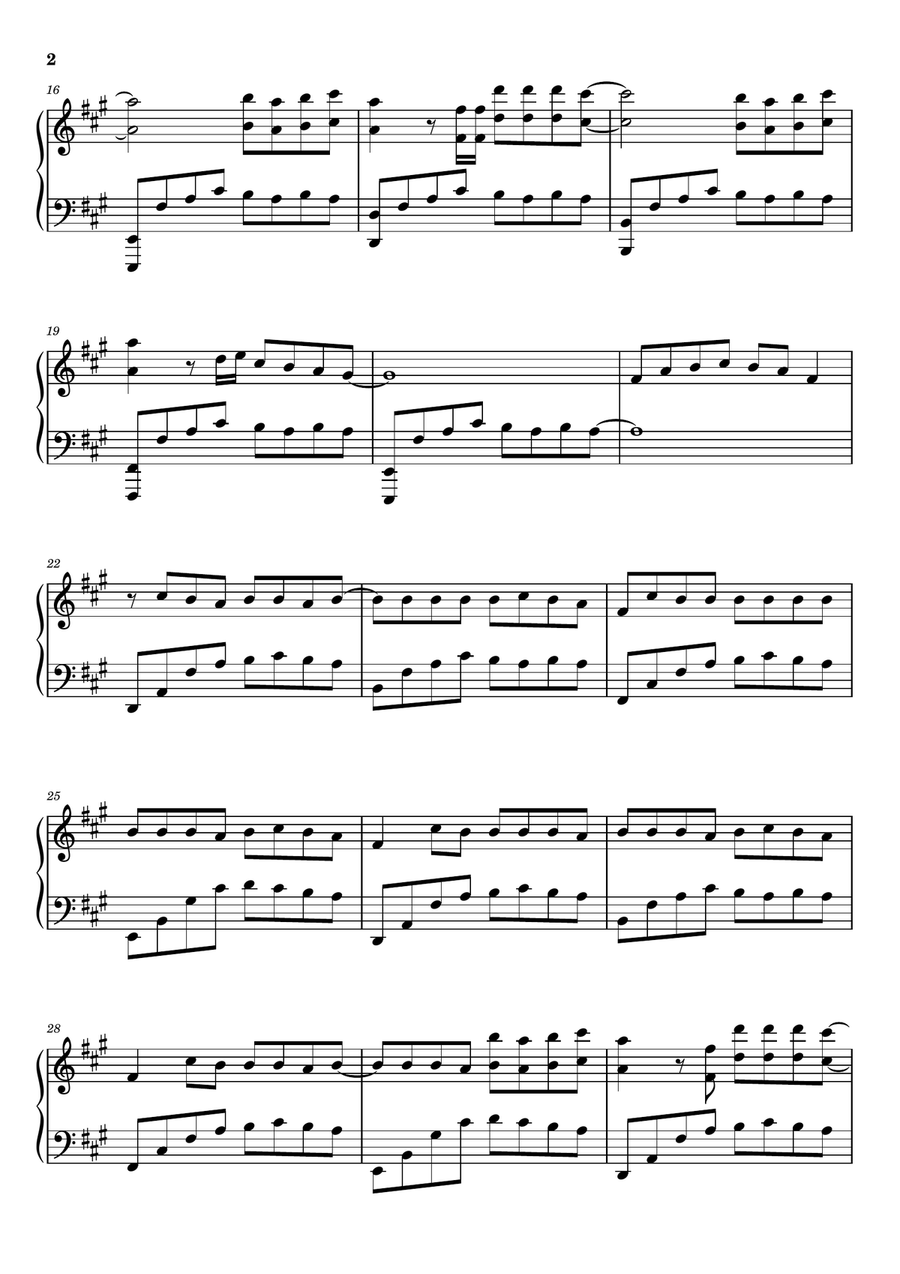 Greedy Greedy Piano Solo scores gallery preview page 2