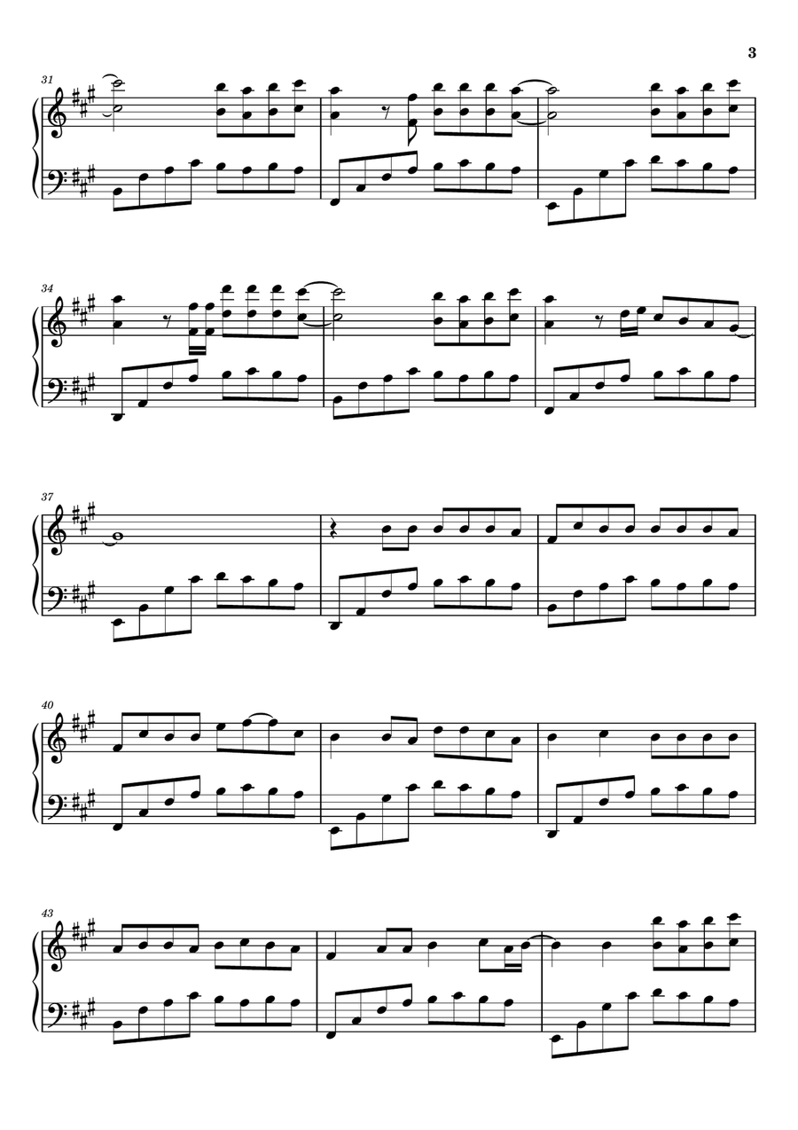 Greedy Greedy Piano Solo scores gallery preview page 3