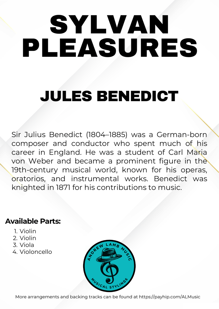 Jules Benedict | Sylvan Pleasures | for String Quartet String Quartet scores gallery preview page 3