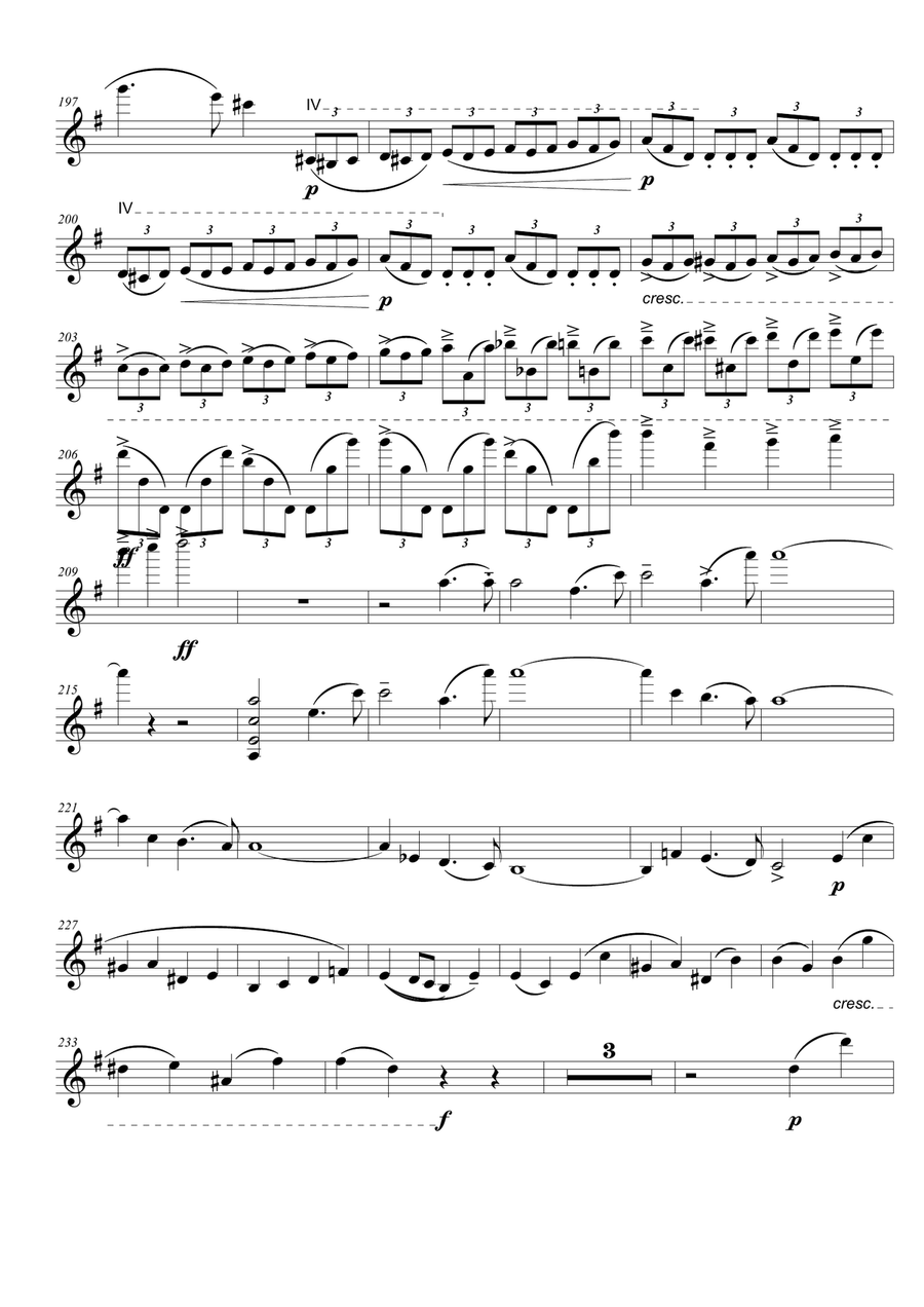 Mendelsshon, CONCERTO PER VIOLINO IN MI MINORE Op. 64 Violin Solo scores gallery preview page 6