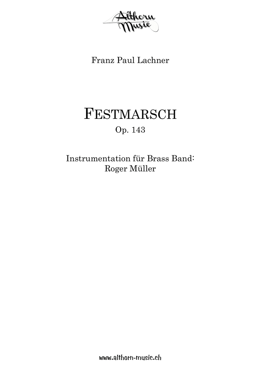 Festmarsch Op. 143 Brass Band scores gallery preview page 2