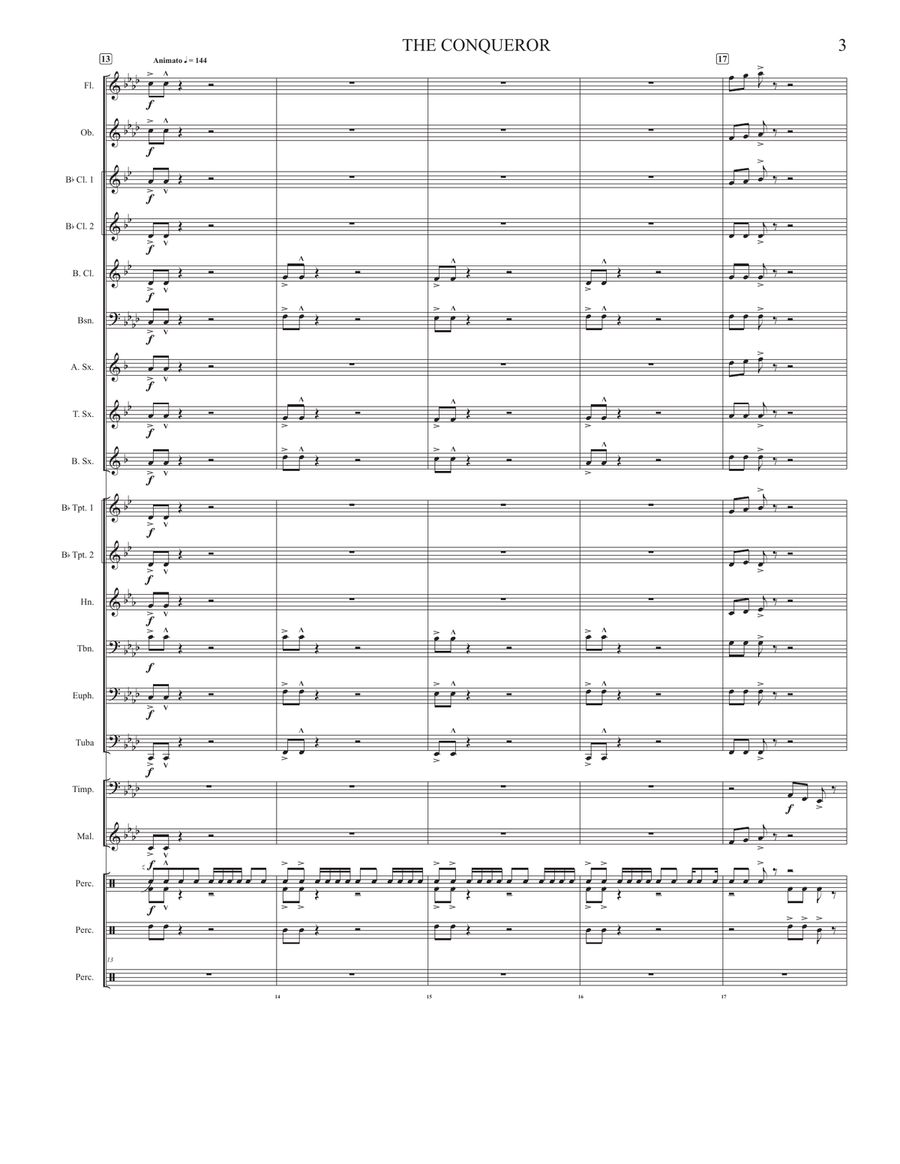 The Conqueror Concert Band scores gallery preview page 4