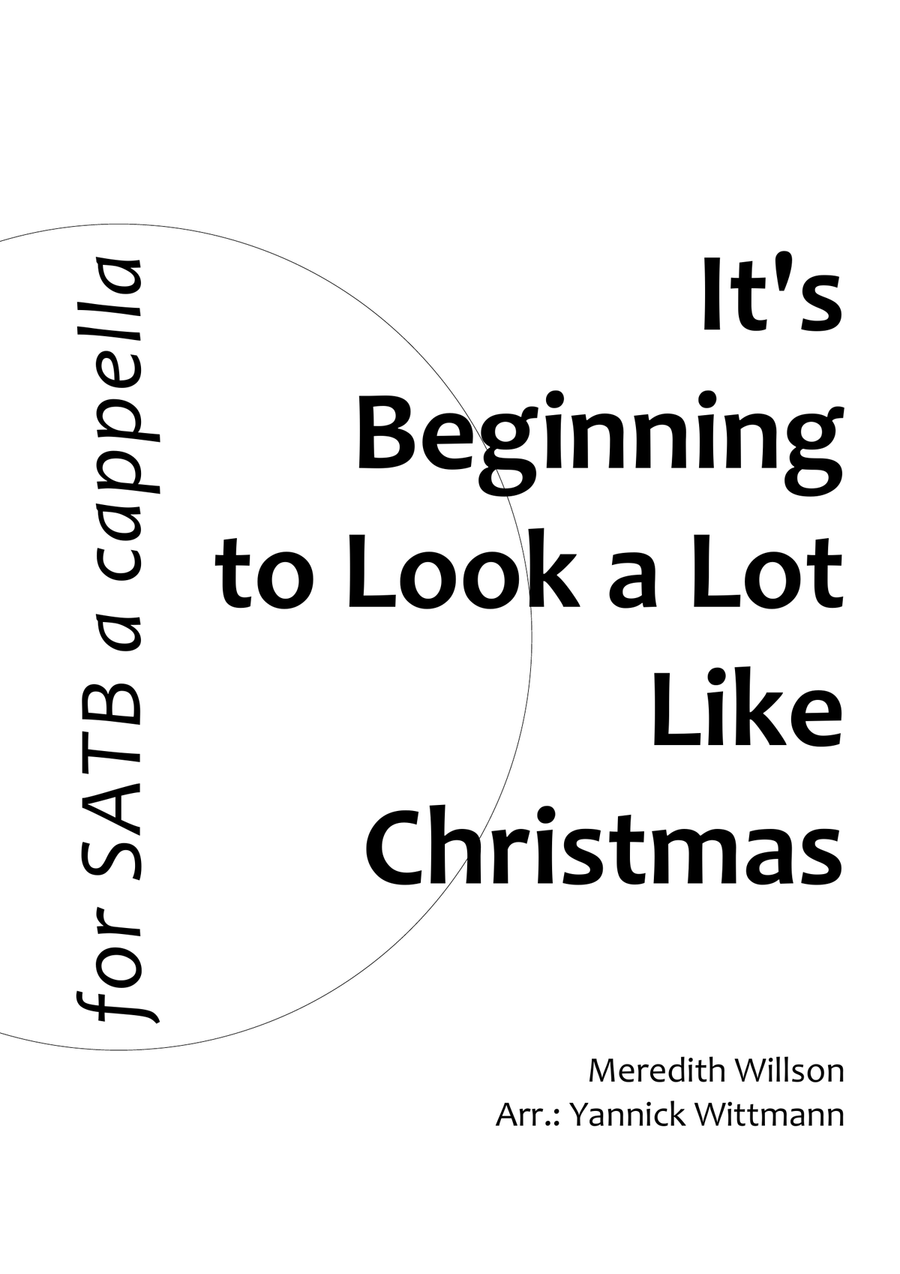 It's Beginning To Look A Lot Like Christmas 4-Part scores gallery preview page 1