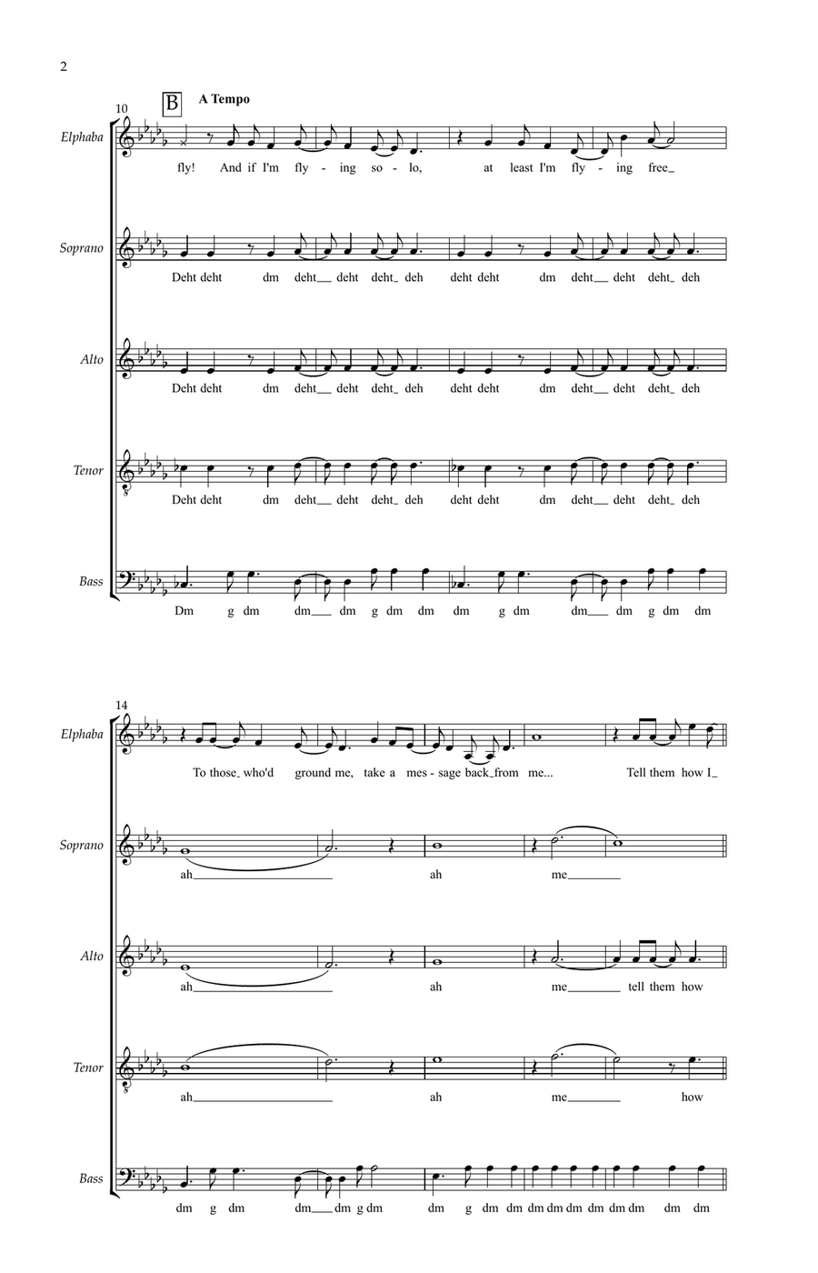 Defying Gravity Defying Gravity 4-Part scores gallery preview page 2