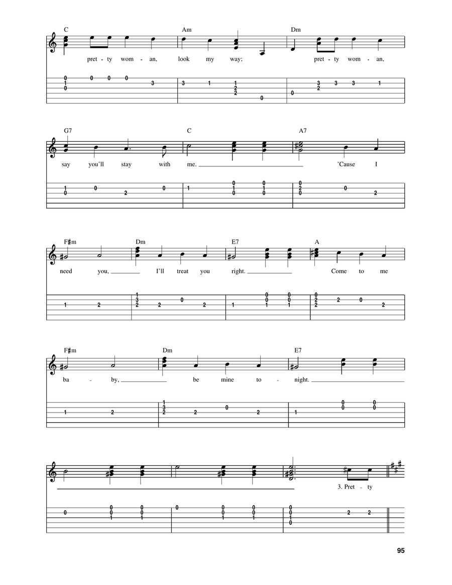 Oh, Pretty Woman Oh, Pretty Woman Acoustic Guitar scores gallery preview page 3
