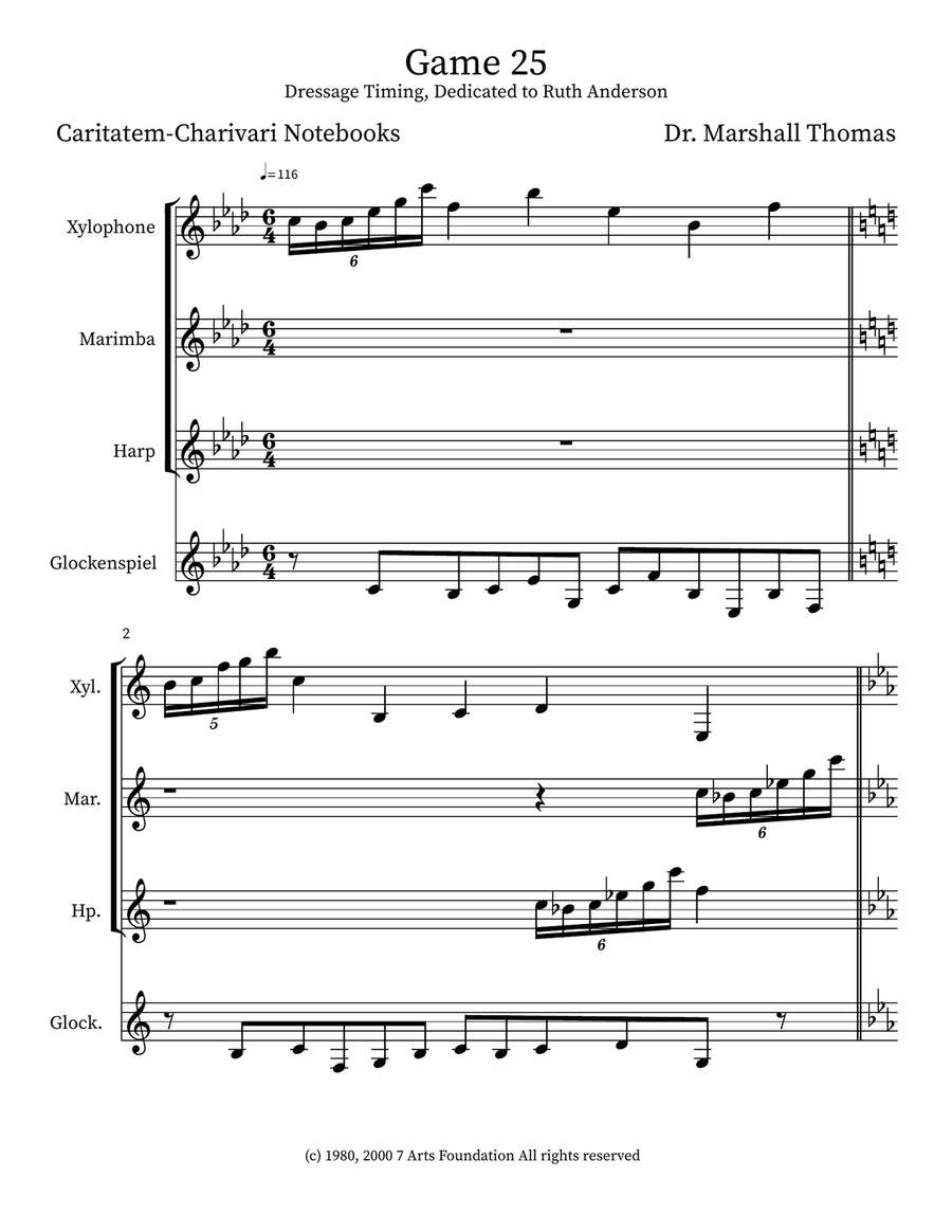 Game 25 Game 25 Small Ensemble scores gallery preview page 1