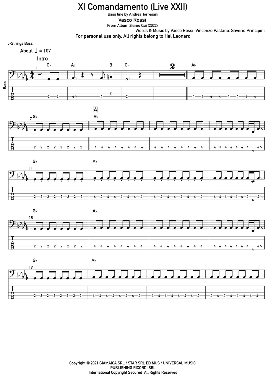 Xi Comandamento Acoustic Guitar scores gallery preview page 1